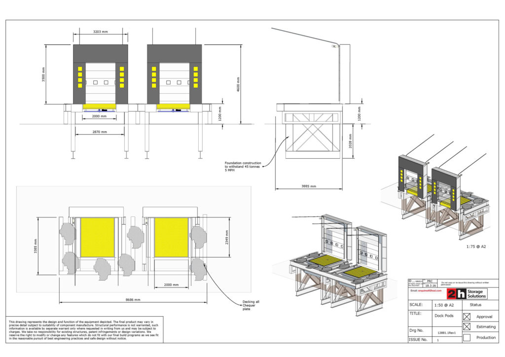 Vehicle loading Port CAD Drawings